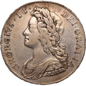 Great Britain 1/2 Crown 1732 Silver