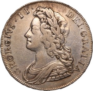 Great Britain 1/2 Crown 1732 Silver