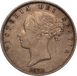 Great Britain 1/2 Crown 1874 Silver