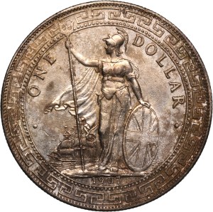 Great Britain 1 Trade Dollar 1907 B (1907/7) Silver