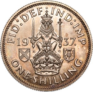 Great Britain 1 Shilling 1937 Rare Silver