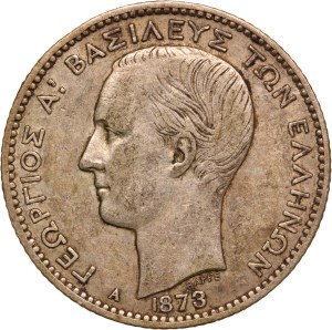 Greece 1 Drachma 1873 A Silver