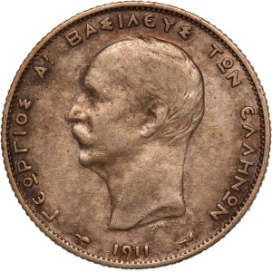 Greece 2 Drachmai 1911 Silver