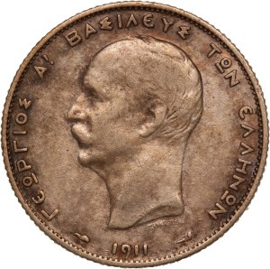 Greece 2 Drachmai 1911 Silver