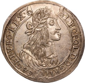 Hungary 15 Krajczar 1674 KB Silver