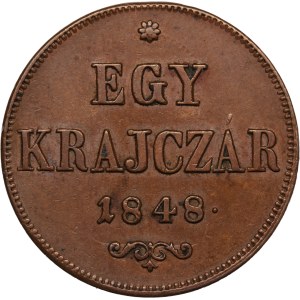 Hungary 1 Krajczar 1848