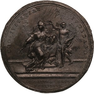 Italian States Papal States 1 Uniface Die Trial 1751 Rare