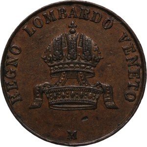 Italian States Lombardy-Venetia 10 Centesimi 1849 M