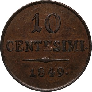 Italian States Lombardy-Venetia 10 Centesimi 1849 M