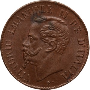 Italy 1 Centesimo 1867 M Mint Error