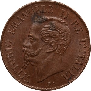 Italy 1 Centesimo 1867 M Mint Error