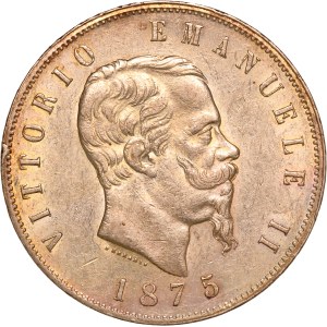 Italy 5 Lire 1875 M Silver