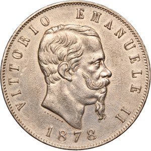 Italy 5 Lire 1878 R Silver