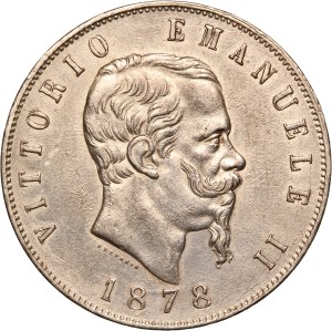 Italy 5 Lire 1878 R Silver