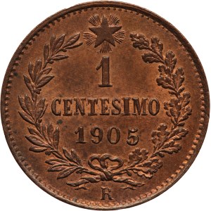 Italy 1 Centesimo 1905 R 1905/0 Key Date