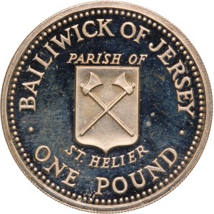 Jersey 1 Pound 1983 Silver