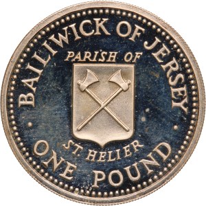 Jersey 1 Pound 1983 Silver