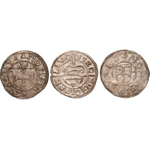 Latvia Livonia Riga Lot of 3 Coins (1536,1539,15??)