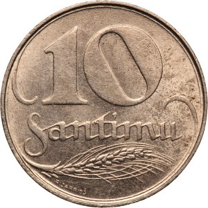 Latvia 10 Santimu 1922