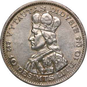 Lithuania 10 Litu 1936 Silver