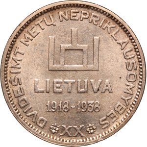 Lithuania 10 Litu 1938 Silver