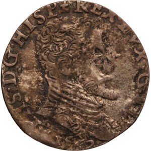 Netherlands Spanish 1/10 Philipsdaalder 1562 Silver
