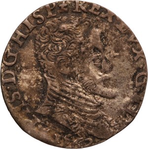 Netherlands Spanish 1/10 Philipsdaalder 1562 Silver