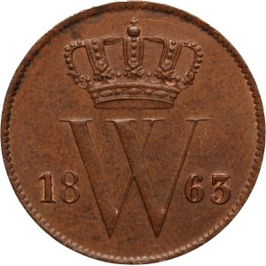 Netherlands 1 Cent 1863