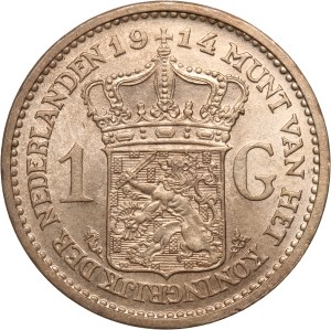 Netherlands 1 Gulden 1914 Silver