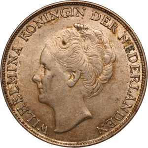 Netherlands 1 Gulden 1944 D Curacao Silver