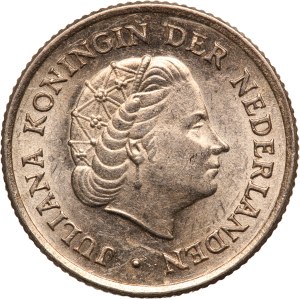 Netherlands 1/10 Gulden 1954 Netherlands Antilles Silver