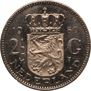 Netherlands 2 Gulden 1980 Rare