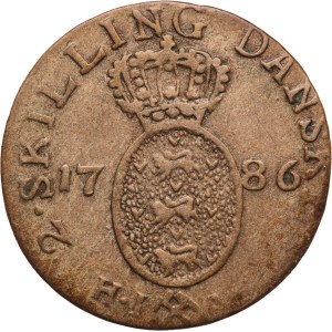 Norway 2 Skilling 1786 HIAB