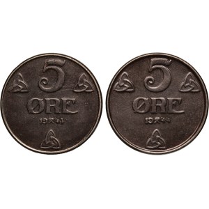 Norway Lot of 2 Coins (1943-1944)