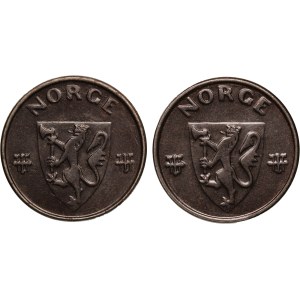 Norway Lot of 2 Coins (1943-1944)