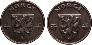Norway Lot of 2 Coins (1943-1944)