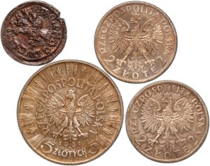 Poland Lot of 4 Coins 1661-1936