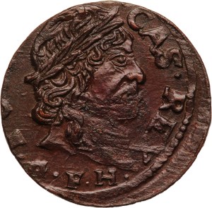 Poland Kingdom of Lithuania 1 Szelag 1663 GFH Rare