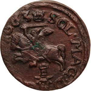 Poland Kingdom of Lithuania 1 Szelag 1663 GFH Rare