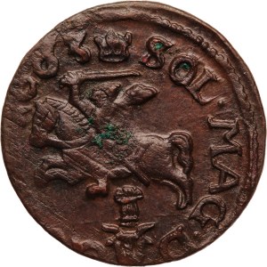 Poland Kingdom of Lithuania 1 Szelag 1663 GFH Rare