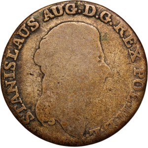 Poland 1 Zloty 4 Grosze ND (1732-1798) MV Silver
