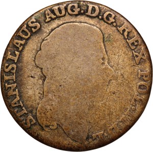 Poland 1 Zloty 4 Grosze ND (1732-1798) MV Silver