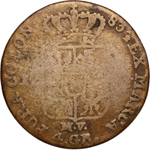 Poland 1 Zloty 4 Grosze ND (1732-1798) MV Silver