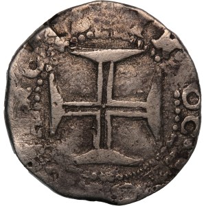 Portugal 1 Tostao 1667 (100 Reis) Silver