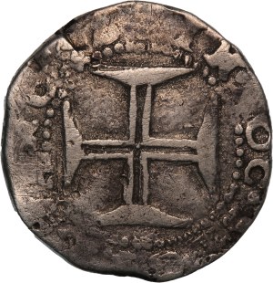 Portugal 1 Tostao 1667 (100 Reis) Silver