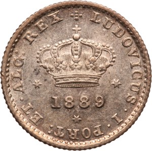 Portugal 50 Reis 1889 Silver