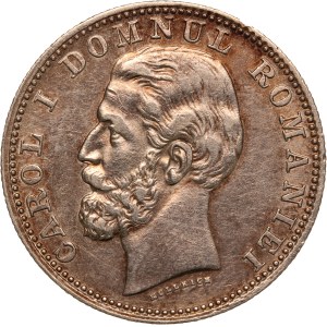 Romania 1 Leu 1881 V Silver