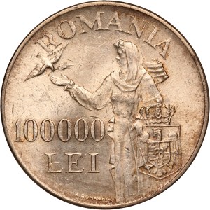Romania 100000 Lei 1946 Silver