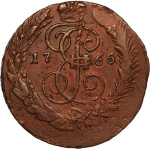 Russia 2 Kopecks 1765 SPM Overstrike