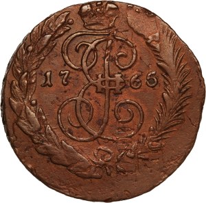 Russia 2 Kopecks 1765 SPM Overstrike